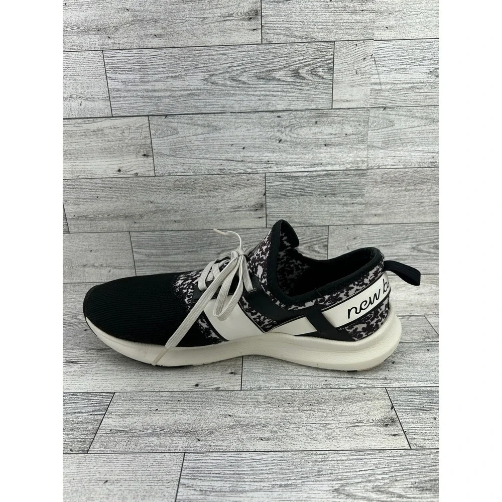 New Balance FuelCore Energize Black White Graphic Sneakers WNRGSMP1 Women Sz 8.5